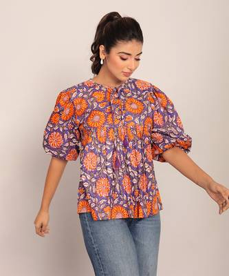 Multi cotton floral top 3