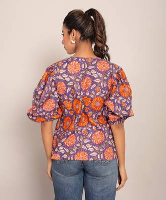 Multi cotton floral top 5