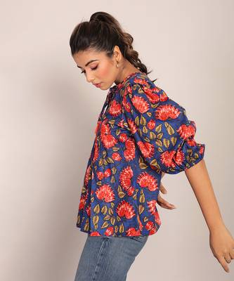 Multi cotton floral top 4