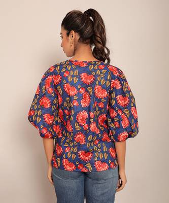 Multi cotton floral top 6