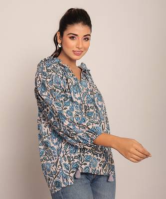 Multi cotton floral top 3