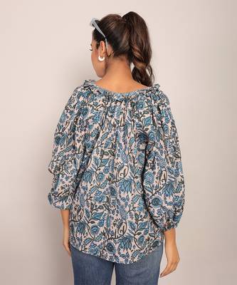 Multi cotton floral top 5