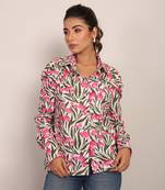 Multi cotton floral top