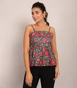 Multi cotton floral top