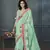 Light Green Designer Weaving Handloom Linen Saree With Blouse