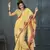 Yellow Designer Weaving Handloom Linen Saree With Blouse