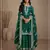 Green embroidered silk salwar suit