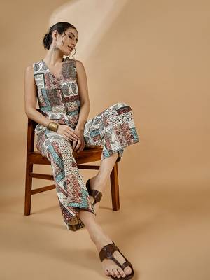 Winered women waistcoat and pant co-ord set 2