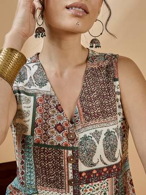 Winered women waistcoat and pant co-ord set 4