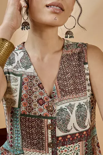 Winered women waistcoat and pant co-ord set