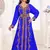 Royal Blue color full sleeves Handmade Moroccan Kaftan