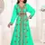 Sea Green Georgette Zari Work Moroccan Kaftan