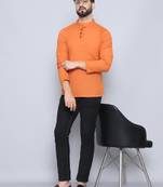 Loop wooden button kurta