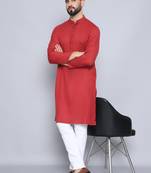 Pure cotton rust  kurta