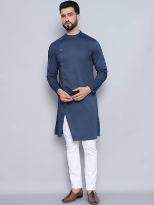 pure cotton blue kurta 2