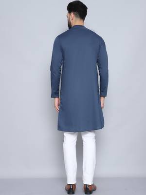 pure cotton blue kurta 3