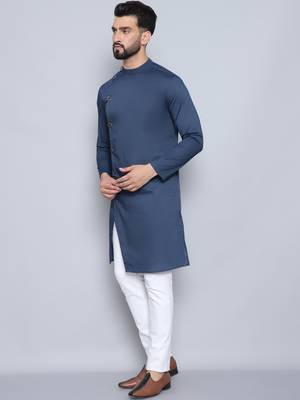 pure cotton blue kurta 4