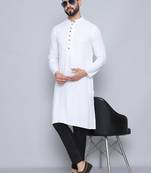 Pure cotton white  kurta