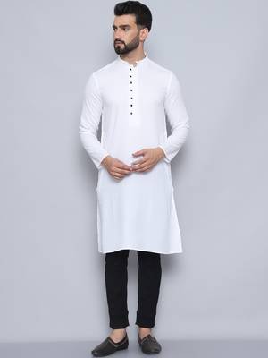 Pure cotton white  kurta 2