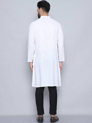 Pure cotton white  kurta 3