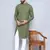 Pure cotton green sherwani  kurta