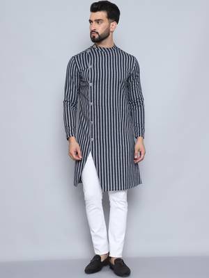 Pure cotton black sherwani  kurta 2