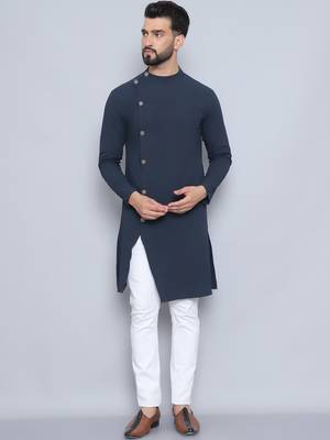 pure cotton blue kurta 2