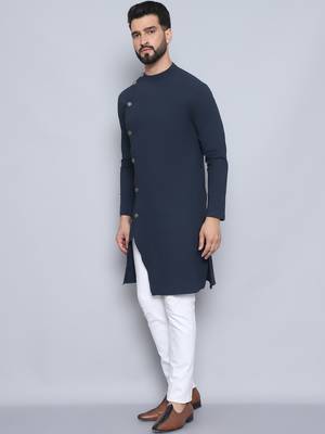 pure cotton blue kurta 4
