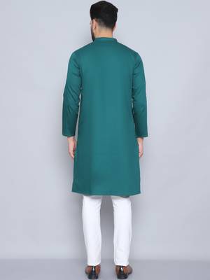 Pure cotton green  kurta 3