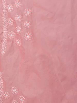 Peach terivoil cotton saree 3