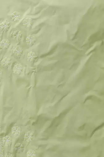Green terivoil cotton saree