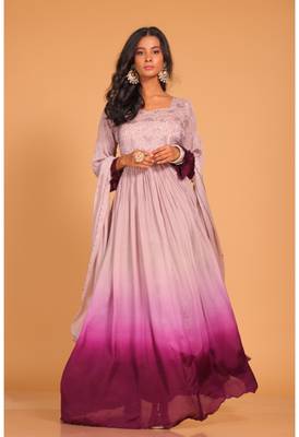 Long gown with dupatta set 1