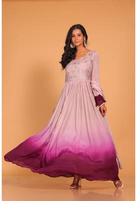 Long gown with dupatta set 2