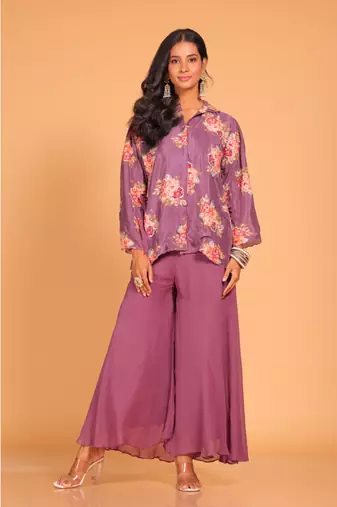 Plazo top embroidery