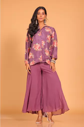 Plazo top embroidery