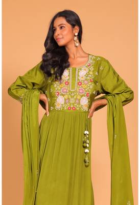 Long gown with dupatta 2