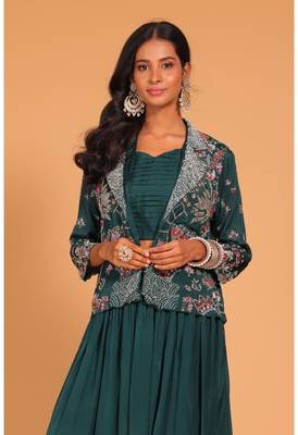 Crop top with short jacket 1
