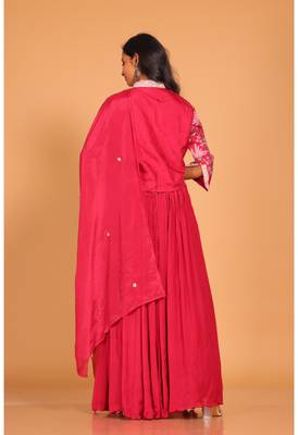Crop top set with duppatta 4