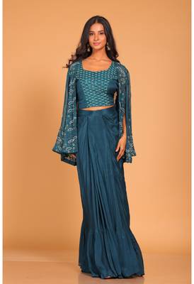 Crop top with embroidery jacket 3