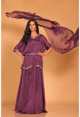 Crop top with dupatta 3