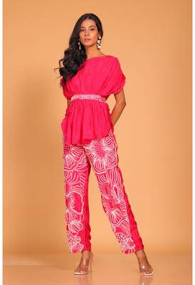 Short kaftan set with embroidery pant 5