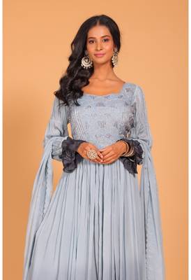 Long gown with dupatta set 5