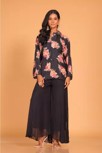 Plazo top embroidery