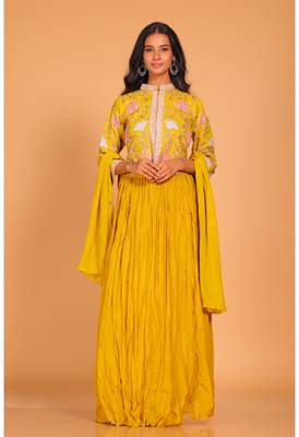 Crop top set with duppatta 5