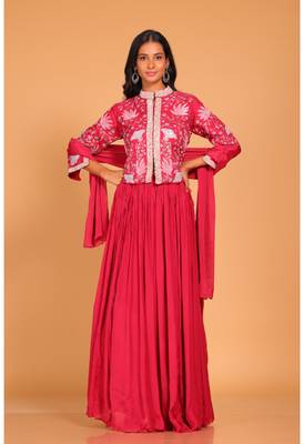 Crop top set with duppatta 5