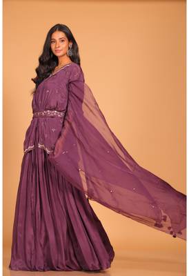 Crop top with dupatta 5