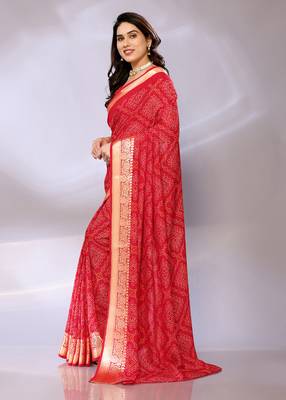 Silk embellished saree with blouse piece 2