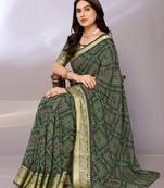 Silk embellished saree with blouse piece