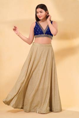 Mmore Women's Mulberry Silk Embroidered Readymade Padded Saree Blouse 4
