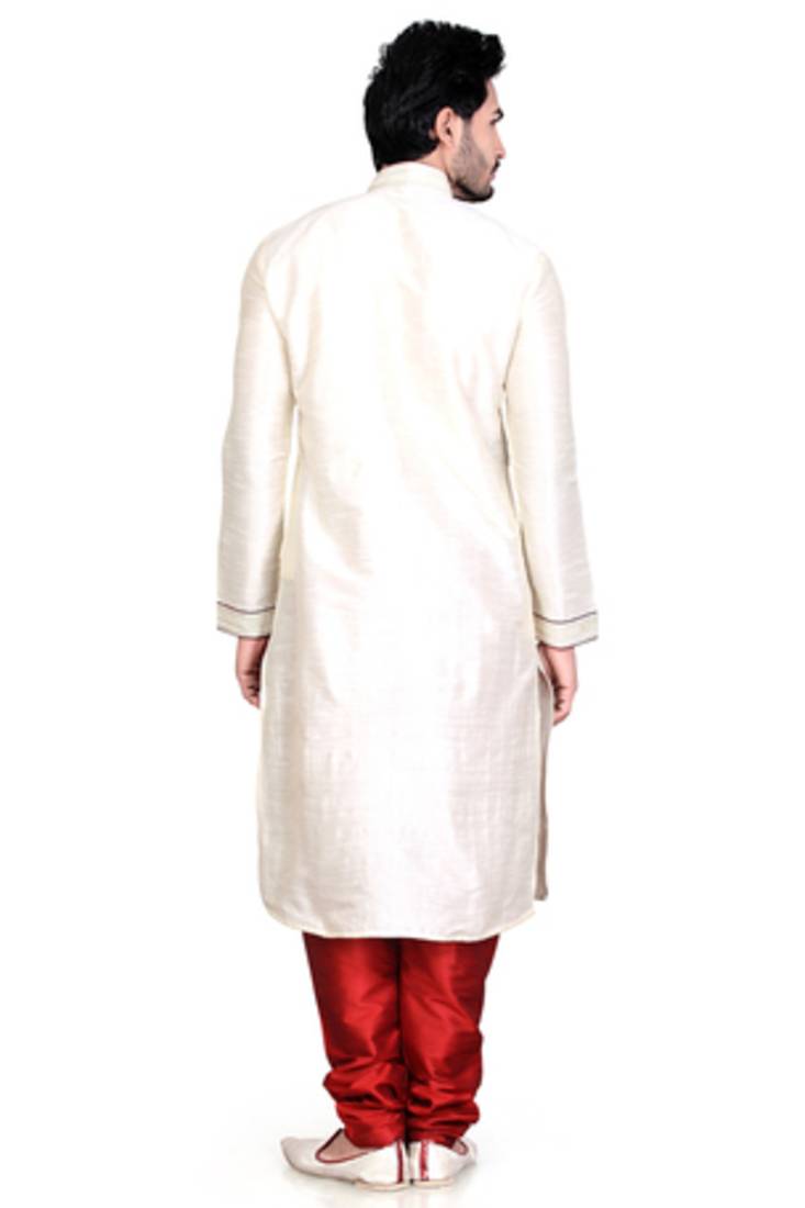 Cream Kurta Pyjama Sets
